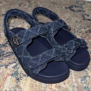 NWOB Kurt Geiger Denim Blue Sandals